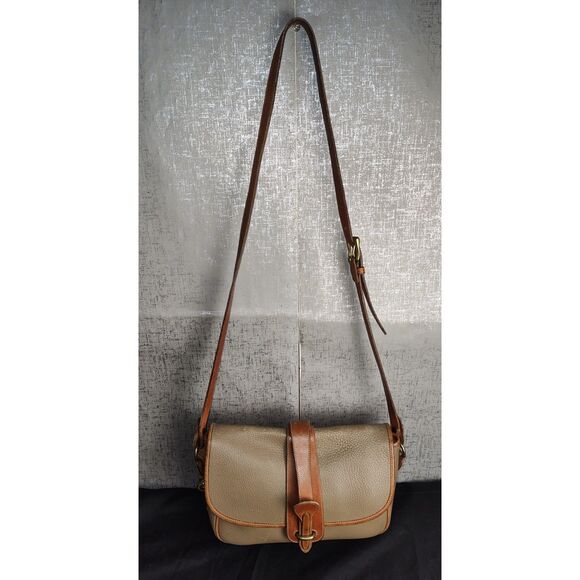 Dooney & Bourke All-Weather Brown Leather Crossbody Bag - Picture 3 of 10
